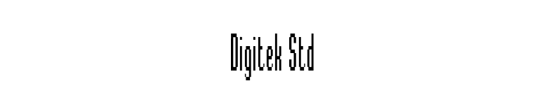 Digitek Std font preview