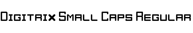Digitrix Small Caps Regular font preview