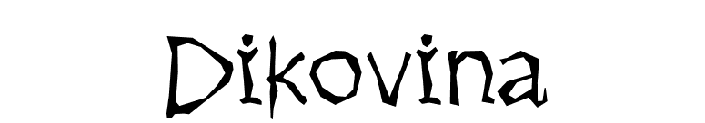Dikovina font preview