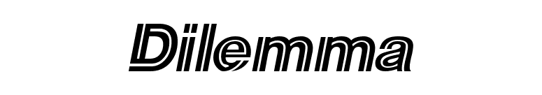 Dilemma font preview