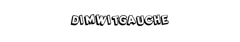 DimWitGauche font preview