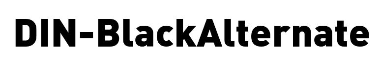 DIN-BlackAlternate font preview