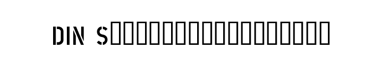 DIN Schablonierschrift font preview