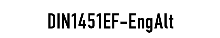 DIN1451EF-EngAlt font preview