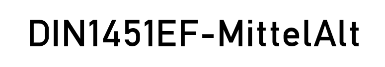 DIN1451EF-MittelAlt font preview