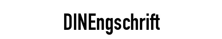 DINEngschrift font preview