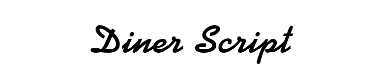 Diner Script font preview