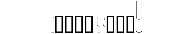Diner Skinny font preview