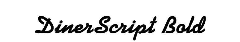DinerScript Bold font preview