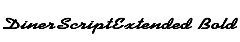 DinerScriptExtended Bold font preview