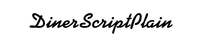 DinerScriptPlain font preview