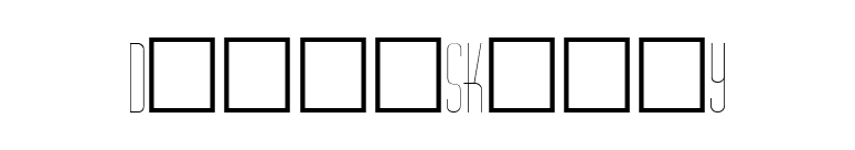 DinerSkinny font preview