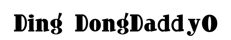 Ding-DongDaddyO font preview