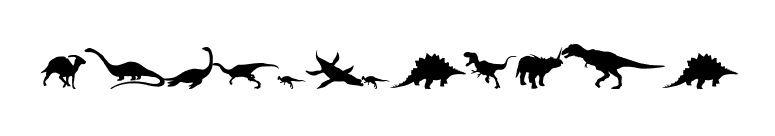 Ding-o-saurs font preview