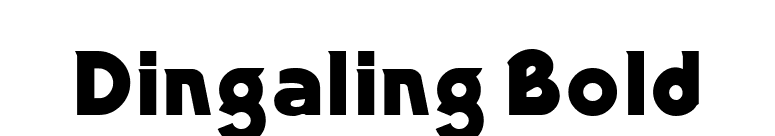 Dingaling Bold font preview