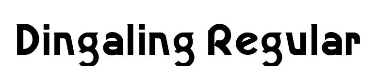 Dingaling Regular font preview