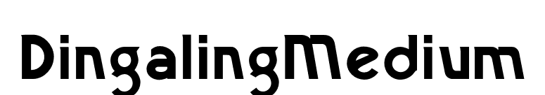 DingalingMedium font preview