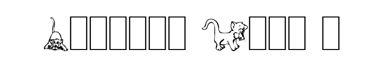 Dingbat Cats 2 font preview
