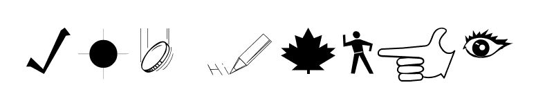 Dingbat3 font preview