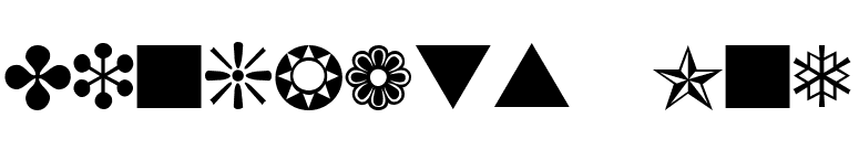 Dingbats One font preview