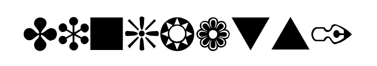 Dingbats1 font preview
