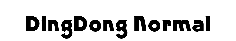 DingDong Normal font preview