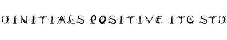 Dinitials Positive ITC Std font preview