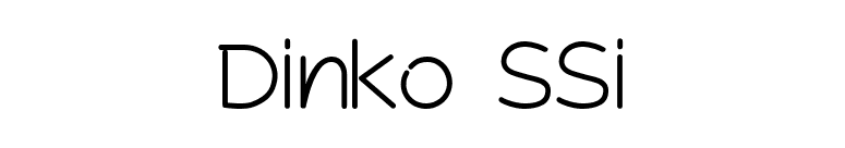 Dinko SSi font preview