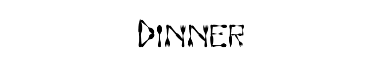 Dinner font preview