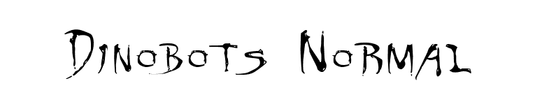 Dinobots Normal font preview