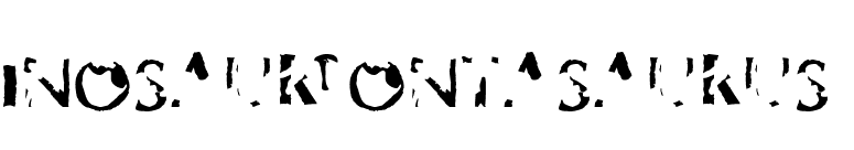 Dinosaur Fontasaurus font preview