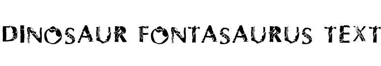 Dinosaur Fontasaurus Text font preview