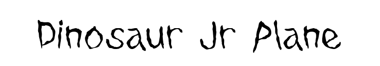 Dinosaur Jr Plane font preview