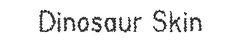 Dinosaur Skin font preview