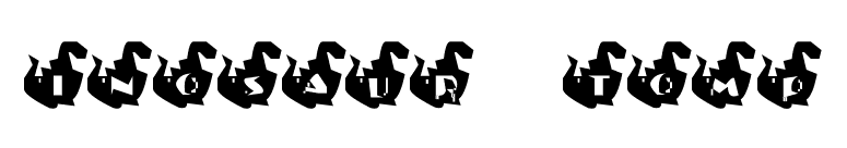 Dinosaur Stomp font preview