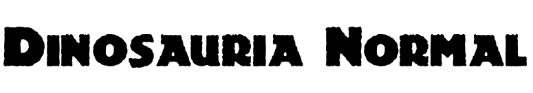 Dinosauria Normal font preview