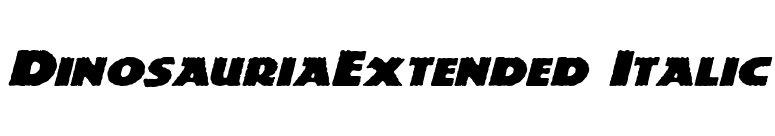 DinosauriaExtended Italic font preview
