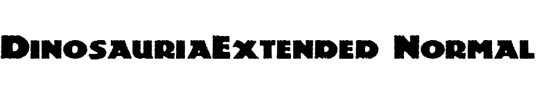 DinosauriaExtended Normal font preview