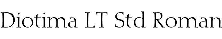 Diotima LT Std Roman font preview