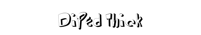 DiPed Thick font preview