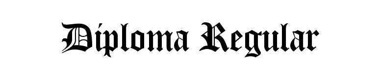 Diploma Regular font preview