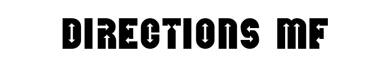 Directions MF font preview