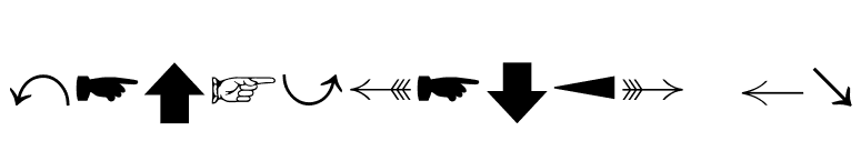 Directions MT font preview