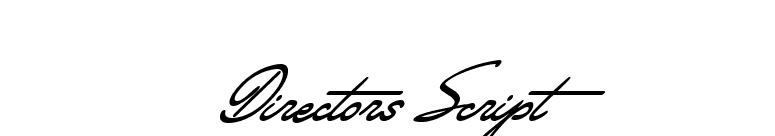 Directors Script font preview