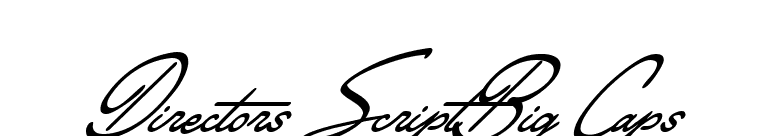 Directors ScriptBig Caps font preview