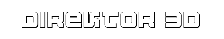 Direktor 3D font preview