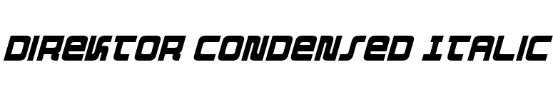 Direktor Condensed Italic font preview
