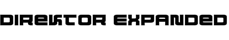 Direktor Expanded font preview