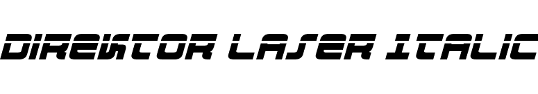 Direktor Laser Italic font preview