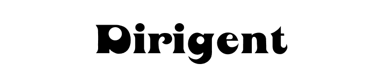 Dirigent font preview